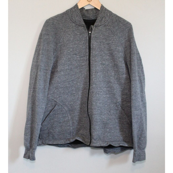 Lululemon Pleat To Street Bomber Jacket Heathered Gray Women's Size 10 H11148 - Picture 3 of 16